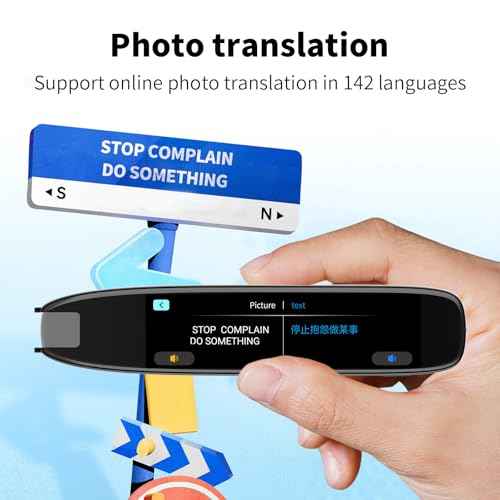 Translation Pen, 142 Language Translation Devices Translator Pen, Text Extract Pen, Pen Scanner for Travel Learning and Reading Disabilities Translation Pen