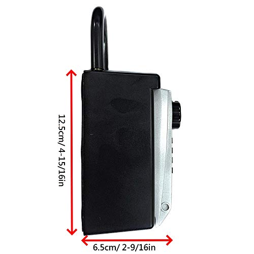 Bosvision Portable Lock Box/Safe with one Faraday Bag for Car Fob, Large Storage Space for 1 Car Fob and 8 House-Key (3 1/2¡± Standard one)
