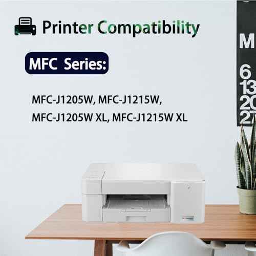 LC404XL LC404 Ink Cartridges for Brother Printer Replacement for LC404 LC404 XL Ink Cartridge for Brother MFC-J1205W Ink Cartridges MFC-J1215W MFC J1205W J1215W Printer (4Pack)