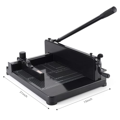 NOKAPIN Heavy Duty A4 Paper Cutter 12 Inch Guillotine Black for Office & Crafts
