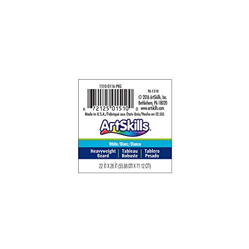 ArtSkills Large White Poster Board, 22¡± x 28¡±, Bulk Poster Boards for Classrooms, Sign Making & Science Fair Board Supplies, 25-Pack