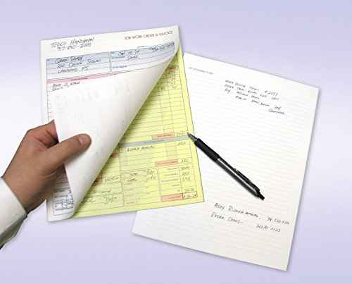 NextDayLabels - Contractor Job Work Order, Invoice & Grid Sheet, 2 Part Carbonless, 100 Per Pack
