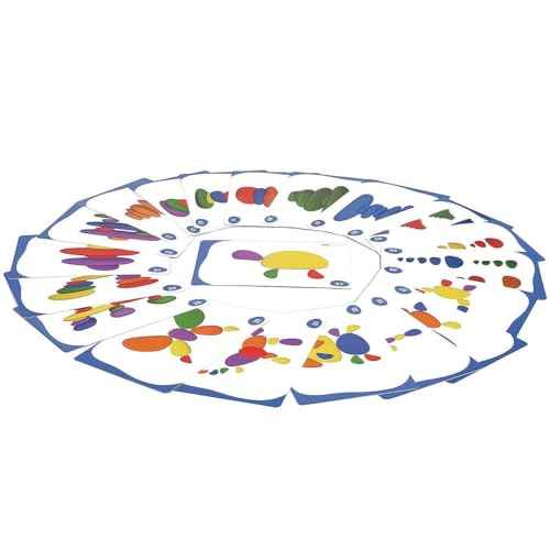 S&S Worldwide Rainbow Pebbles Sorting Stones and Activity Card Set