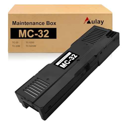 MC-32 Maintenance Cartridge Replacement for Canon Imageprograf TC-20 TC-20M TC-5200 TC-5200M, Upgraded MC32 Ink Maintenance Box Ink Waste Tank