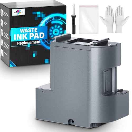 Waste Ink Pad Replacement with Reset Software Compatible Replacement for E Pson ET-2850 ET-2760 ET-2750 ET-2700 ET2850 ET2760 ET2750 ET2700 2850 Printer, Maintenance Box with Reset Software
