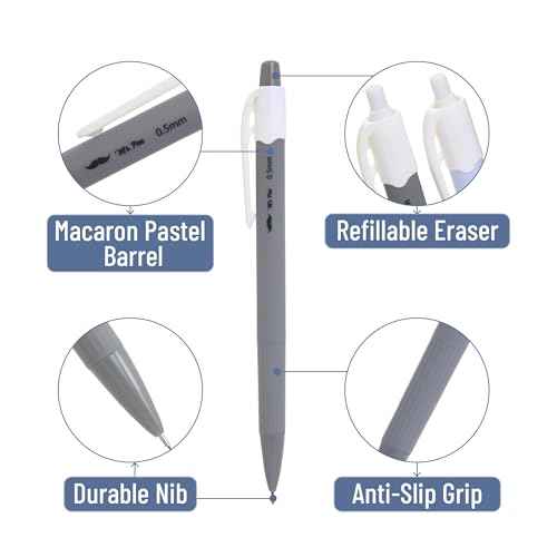 Mr. Pen- 0.5mm Mechanical Pencil Set, 6 Pack, Macaron Pastel, Cute Mechanical Pencils 0.5mm, Lead Pencils 0.5, Christmas Gift