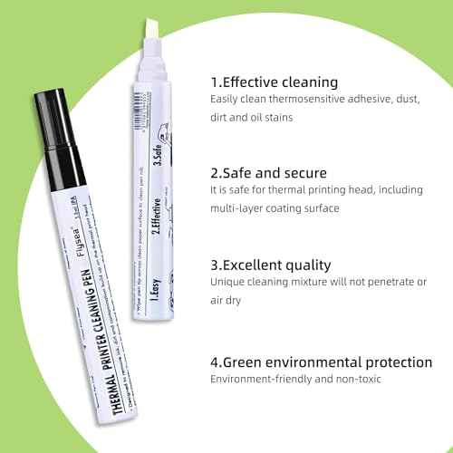 Thermal Printer Printhead Cleaning Pen for Thermal Receipt Shipping Label POS Card Printer Cleaner 12pcs (12)