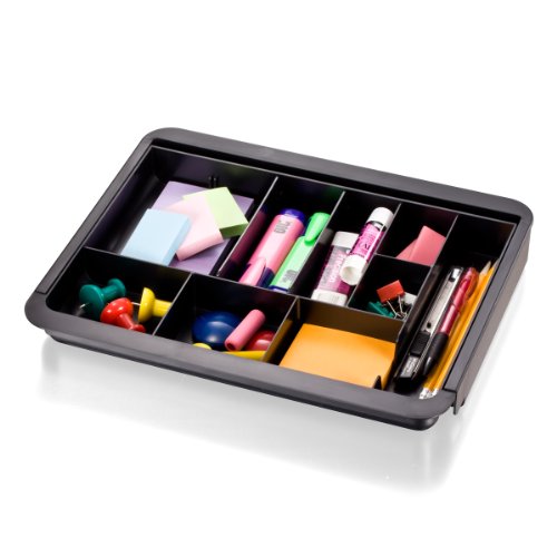 Expandable Drawer Organizer Tray for Office & Home, Adjustable 10.3-16 inch, Recycled Plastic