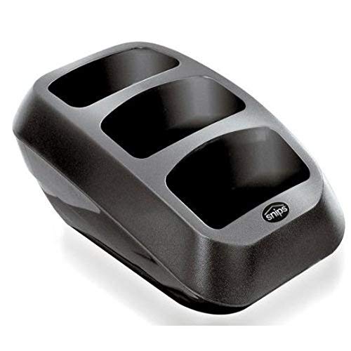 Snips Smartphone & Remote Holder - Remote Control Organiser - Caddy Black Color - Non-Slip - Recycled Plastic - Made in Italy - 0% BPA & Phthalate-Free