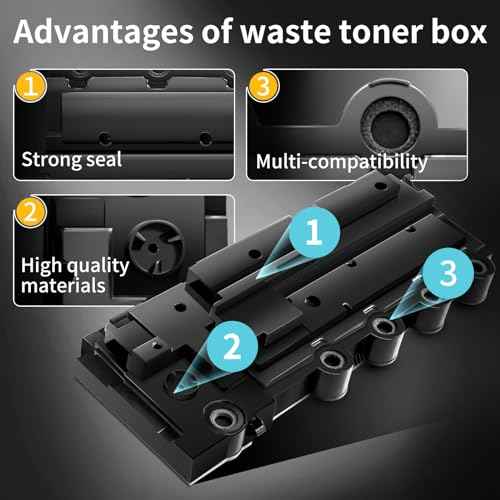 C310 C315 Waste Toner Bottle 008R13325 for Xerox C310DNI C315DNI VersaLink C410 C415,Compatible 78C0W00 Waste Toner Box for Lexmark MC2325adw MC2425adw MC2535adwe MC2640adwe C2325dw C2535dw Printer