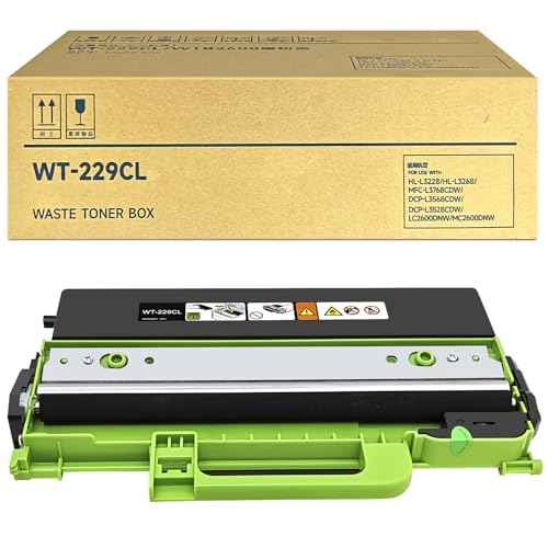 WT-229CL WT229CL Waste Toner Box Compatible for Brother HL-L3220CDW L3280CDW L3295CDW L3300CDW L8245CDW MFC-L3720CDW L3765CDW L3780CDW L8395CDW Printer 50000 Pages