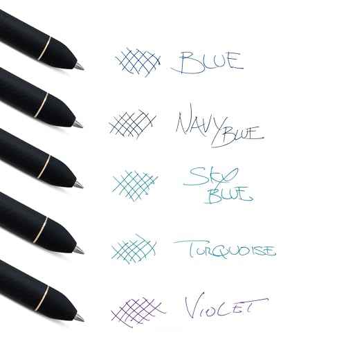 Pentel EnerGel Kuro Shades of the Ocean, Retractable Liquid Gel Pen, Assorted Ink Colors, Pack of 5 (BL437OCNPF5)