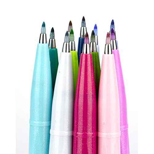 Pentel Brush Sign Pen SES15C - Brush Nib - Fibre Tip - Full Range Set - 24 Pens