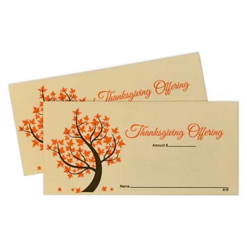 Thanksgiving Offering Envelopes for Church (500)