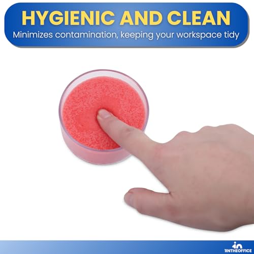 Fingertip Paper Moistener 4 Pack - Refillable Envelope & Office Use