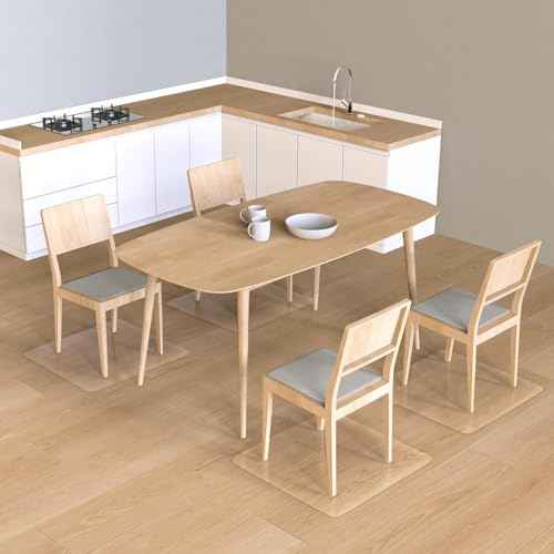 Office Chair Mat for Hardwood Floor,28"X30" Smooth Glide Slip Resistant Desk Chair Mat Hard Wood Floor Protector,Stay in Place Plastic Computer Chair Mats for Rolling Office Chairs Not for Carpet