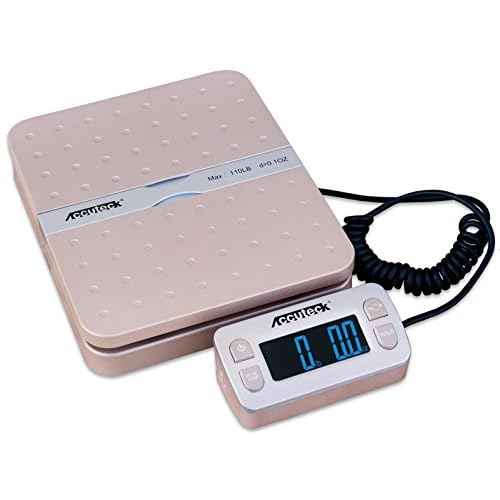 Accuteck ShipPro W-8580 110lbs x 0.1 oz Gold Digital Shipping Postal Scale, Limited Edition