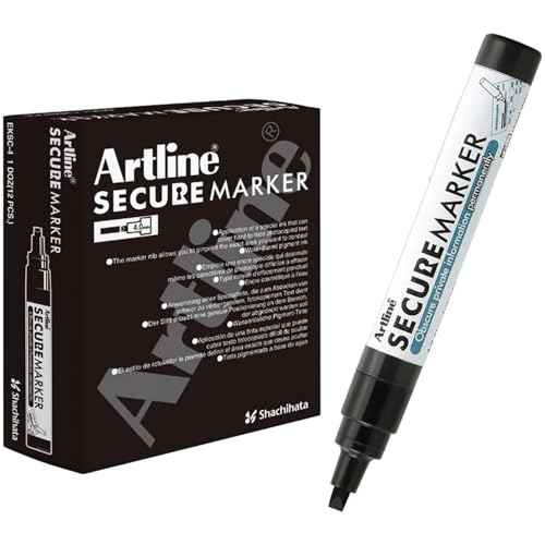 Artline Redaction Marker Privacy Blackout Redacting Pen for Documents & Mail, Black Out Private Information, Redacting Marker Helps Prevent Identity Theft, 12 Pack