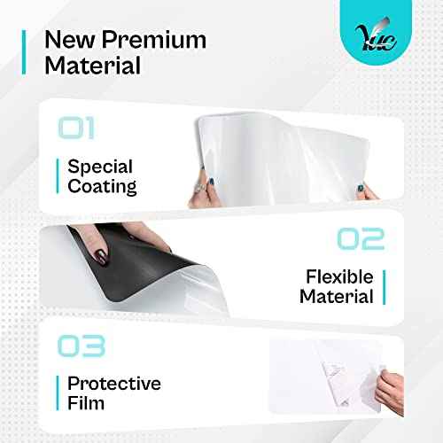 25x17 inch Magnetic Dry Erase Board for Refrigerator - Fridge Whiteboard - Magnetic White Board