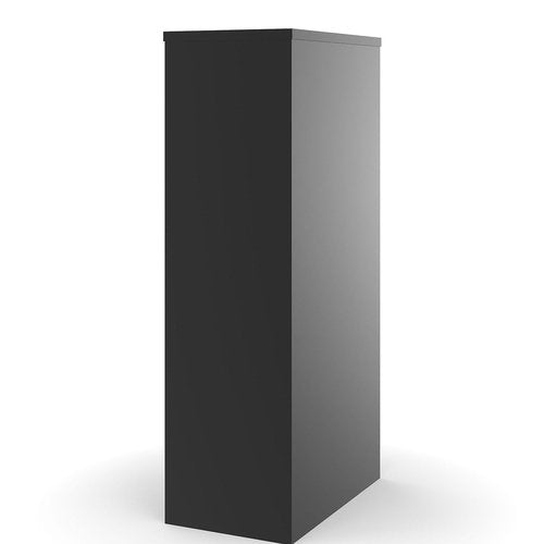 Staples 4-Drawer Vertical File Cabinet, Letter Size Documents, Lockable, 25" D x 15" W x 51.97" H, Black