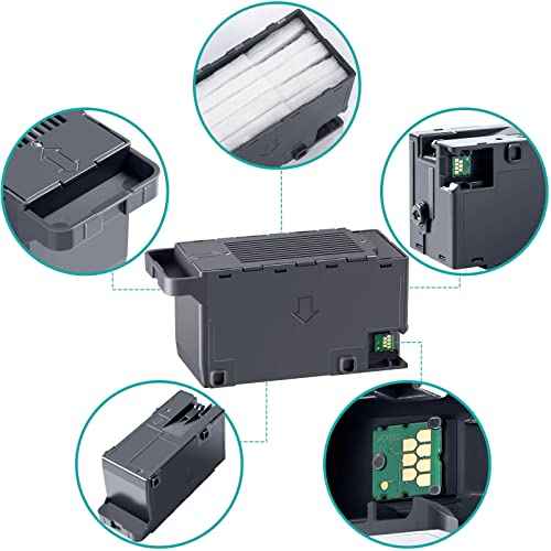 C9345 Ink Maintenance Box Replacement for WF-7840 ET-16650 ET-16600 ET-8550 ET-5850 ET-5880 ET-8500 WF-7820 WF-7310 ET-5800 EC-C7000 ST-C8000 ST-C8090 Printers (C12C934591/PXMB9/C9345)(2 Packs)