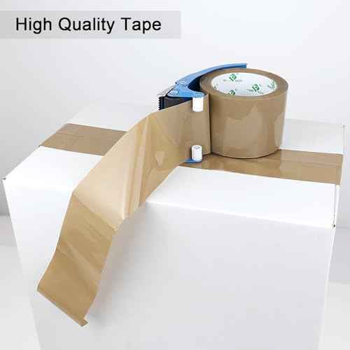 BOMEI PACK Brown Packing Tape 3 inch Wide, 12Rolls Heavy Duty Brown Packing Tape Refills Rolls for Moving Boxes, Shipping and Storage, 2.7 Mil x 60 Yards