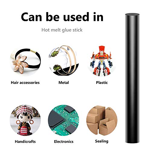 ENPOINT 36 Pack Black Hot Glue Sticks 3.93x0.43 in Full Size For DIY Car Repair & Craft