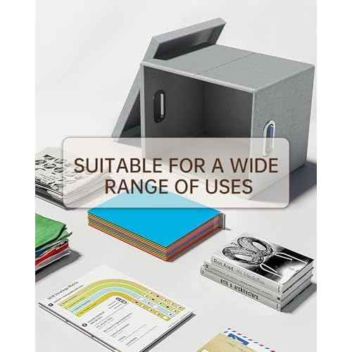 2 Pack File Storage Organizer, Filing Box, Portable File Box with Lid, Fit for Letter/Legal File Folder Storage, Document Organizer, Gray
