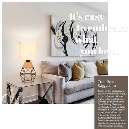 Hamilyeah Woven Table Lamps Set of 2, Farmhouse Lamps for Nightstand with On/Off Switch, Bedside Lamps with Fabric Shade, Modern Simple Lamps for Bedroom, Living Room,Home Office