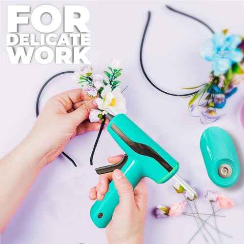 MONVICT Smart Power-Off Cordless Hot Glue Gun, Mini Glue Gun Kit with 2.2A Battery, Storage Bag, 40 Pcs Glue Sticks, 10 Pcs Craft Sticks, USB-C Rechargeable Hot Melt Glue Gun for DIY Craft Gift