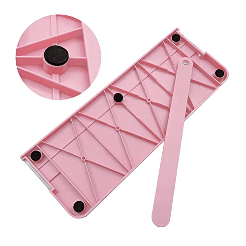 Pink A4 Paper Cutter with Safety Guard & Ruler - Portable Craft Trimmer for Scrapbooking & Photos