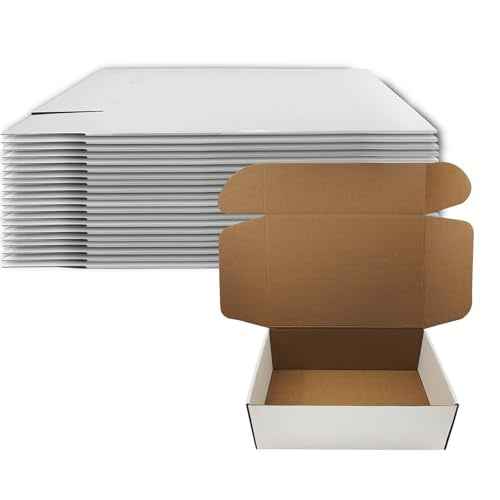 13 x 9 x 4 inch Shipping Boxes Set of 20£¬ White Corrugated Cardboard Box Mailer Boxes for Packaging Small Business Shipping£¬Mailing Boxes Bulk for Birthday Wedding Party Book Literature Gift Giving
