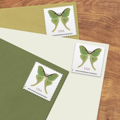 United States Postal Service Luna Moth Non-Machineable Surcharge Postage Stamps - 20 Sheets