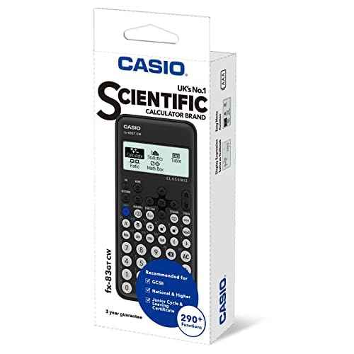 New Casio FX-83GTCW Black Scientific Calculator