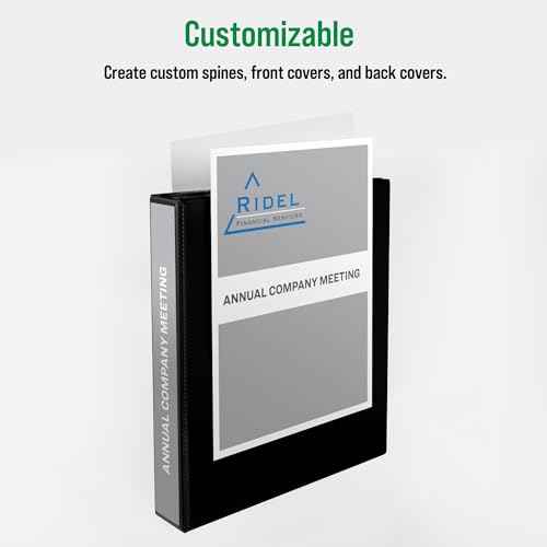 Office Essentials Economy View 3 Ring Binders, 1.5" Round Rings, 2.1" Spine, 275-Sheet Capacity, Black Binders (12-Pack of 03427)