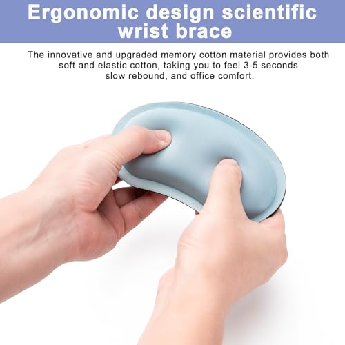 Hoewina Black Keyboard Wrist Rest, Ergonomic Support for Comfort