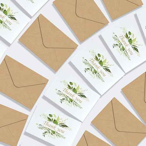 YOCHANDA 30 Pack Floral Thank You Cards With Envelopes & Stickers, Thank You Cards for Birthday, Wedding, Bridal Showers, Baby Showers,Teacher, Graduation, Business, Holiday, and Christmas (30 PACK)
