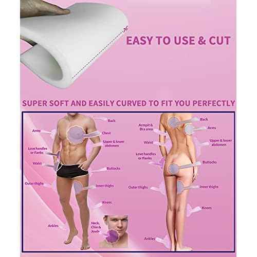Birllaid Lipo Foam Pads for Post Surgery, Bbl Foam Boards after Lipo,Help Out When Using Ab Board Compression Garments Tummy Tuck, 4 Pack Liposuction Surgery Foam Sheet for Recovery 8" X 11"