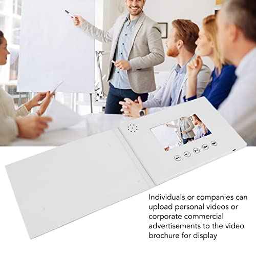 Video Greeting Card, Electronic Greeting Card with LCD Screen, 128M Memory Video Brochure for Father Day Mother Day Christmas Anniversary, Thanks Cards Rechargeable (4.3 Inch)