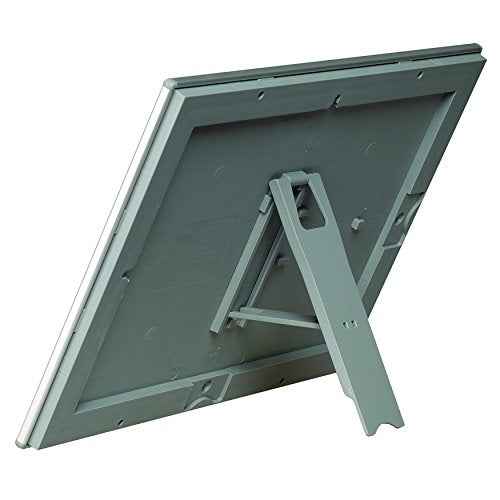M&T Displays Opti Snap Poster Frame 8.5x11 Inch with Back Support Silver Color Aluminum Profile, Front Loading, Wall Mounting, Photo, Picture, Document, Sign Holder