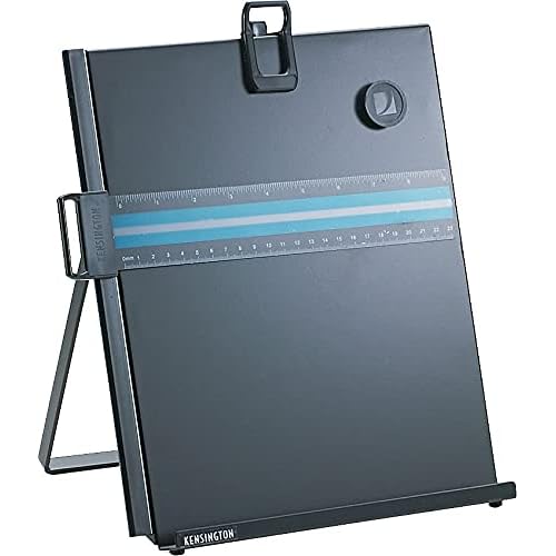 Kensington Metal Letter Size Copyholder with Line Guide and Magnetic Paper