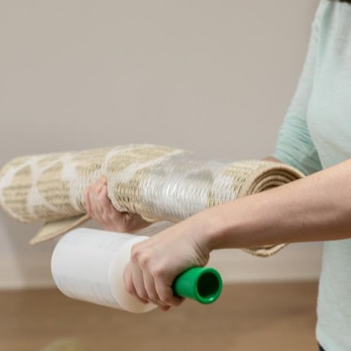 Duck Brand Stretch Wrap Roll, Clear, 5 inches by 1000 feet, 285849, Set of 6