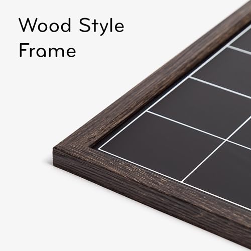 U Brands Rustic Wood Frame Magnetic Monthly Calendar Chalkboard 16x20 Wall Mount