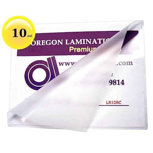 Oregon Lamination Heat Activated Laminating Pouches 10 Mil 9¡± x 11-1/2¡± [Pk of 50] 229mm x 292mm x 250 microns Thick for 8.5 x 11 Letter Size Sheets, Clear