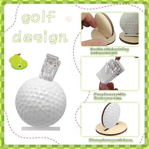 16-Pack Golf Photo Holders - Table Number Cards & Centerpieces for Golf Party