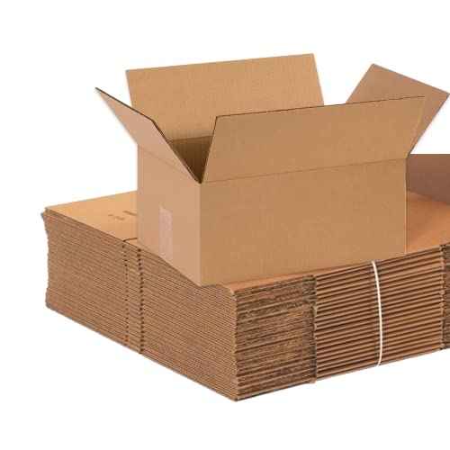 AVIDITI Shipping Boxes Medium 14"L x 9"W x 6"H, 25-Pack | Corrugated Cardboard Box for Packing, Moving and Storage 14x9x6