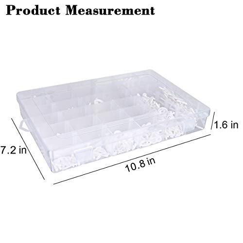 LEFOOR White Felt Letter Board Letters 646 Pieces 1 & 3/4 Inch with Sorting Tray