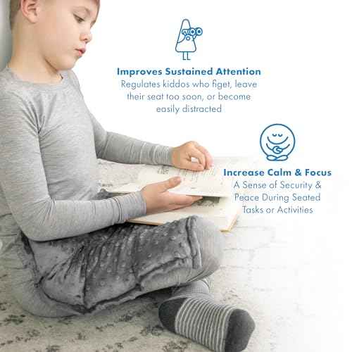 Harkla Weighted Lap Pad for Kids (Grey)