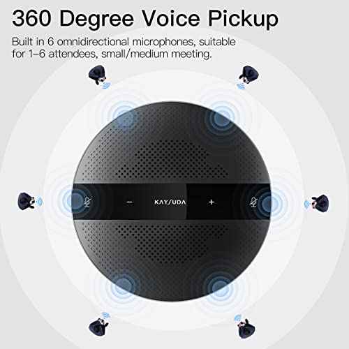 PC Microphone Speaker Business Conference USB Speakerphone for Skype, Webinar, Call Center