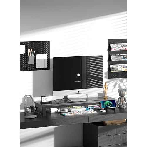 Computer monitor stand Laptop Desk Shelf & Monitor Riser £¬27.55 inches long desk riser Monitors/PC/Laptop/Computer Space Saver Organizer (Basic Version, 700mm)